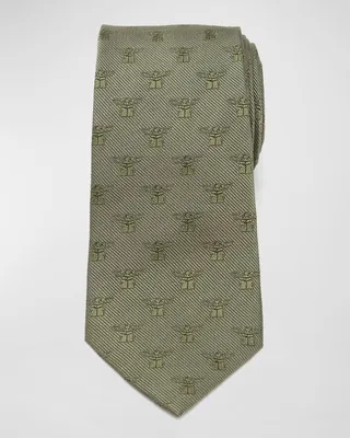 Men's The Mandalorian's The Child Silk Tie