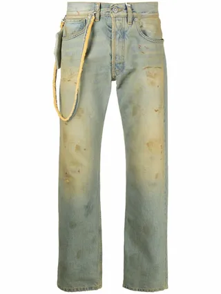 Distressed Effect Jeans