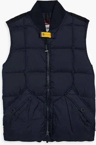 Quilted shell down vest