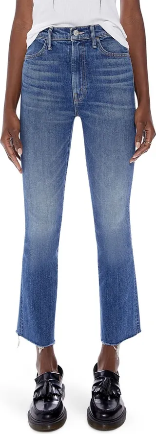 The Hustler Fray Ankle Bootcut Jeans