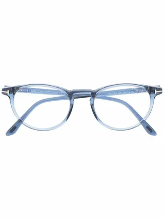 Transparent Round-Frame Glasses