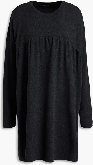 Gathered Pima cotton-jersey tunic
