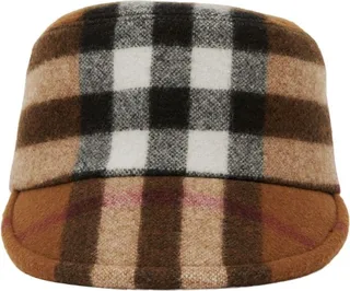 Burberry Wool-Blend Check Cap
