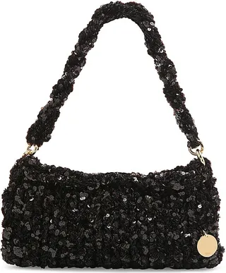Sequins Nappa Shoulder Bag