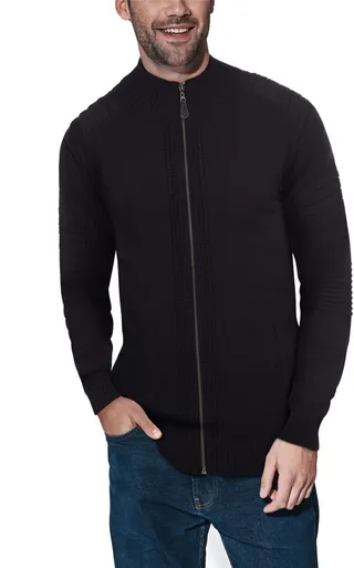 X-Ray Men's Full-Zip Sweater Jacket