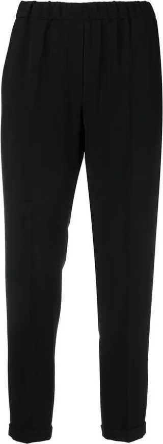 High-Waisted Cropped Trousers
