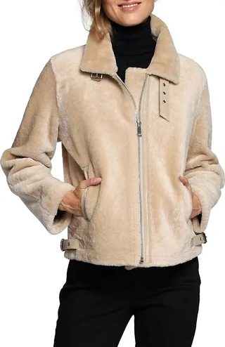 Shearling Moto Jacket
