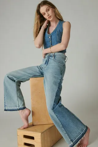 Low Rise Super Wide Leg