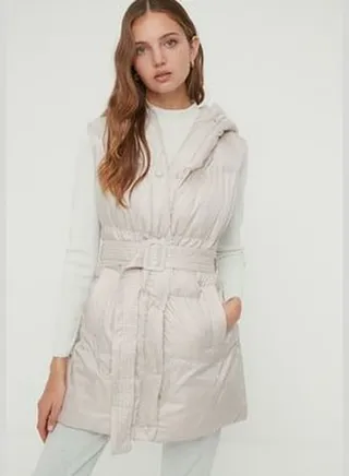 Stone Arched Hooded Inflatable Vest TWOSS21YE0002
