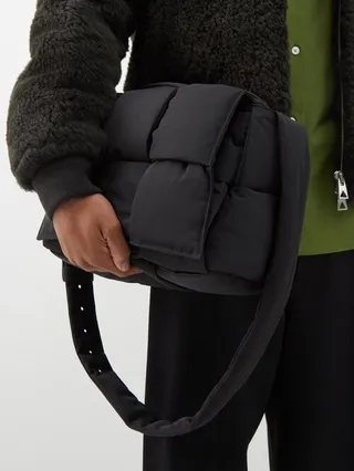 Puffy Pillow Cassette Padded-shell Cross-body Bag