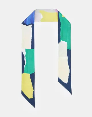 Papier Print Silk Twilly
