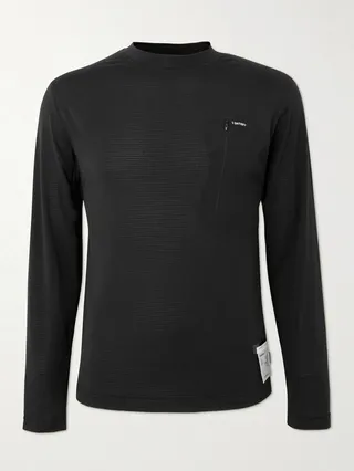 Ripstop-Trimmed Polartec® Recycled-GhostFleece™ Running T-Shirt