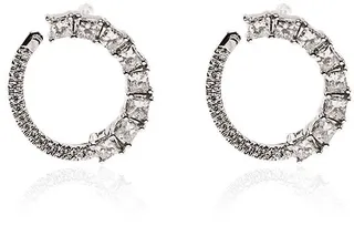14kt white gold Sadie diamond wrap earrings