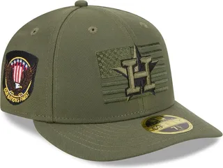 Men's New Era Green Houston Astros 2023 Armed Forces Day Low Profile 59FIFTY Fitted Hat