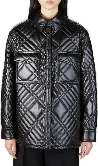 Burberry Quilted Long-Sleeved Jacket