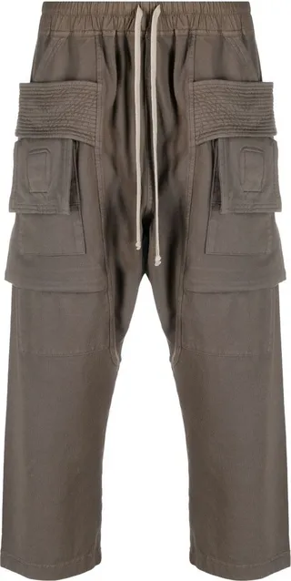 Cropped Cargo Track Pants