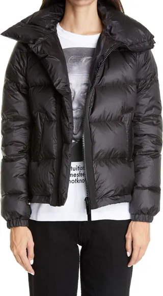 Flare Back Puffer Jacket