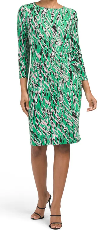 Sorority Anise Faux Wrap Mini Dress