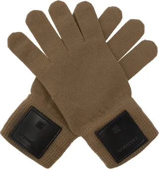 Givenchy Logo Patch Gloves