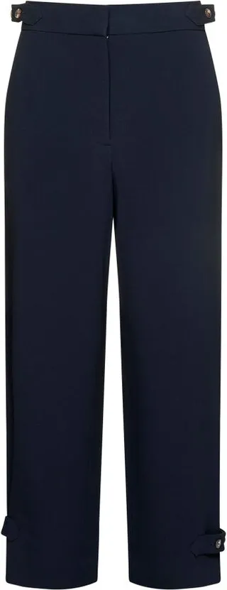 Tory Burch Straight Leg Crepe Pants