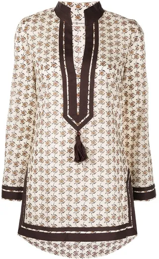 Dandelion-print tunic top