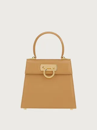 Ferragamo Women Iconic Top Handle (S) Beige
