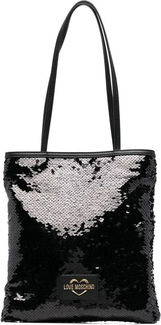 Sequin-Embellished Shoulder Bag