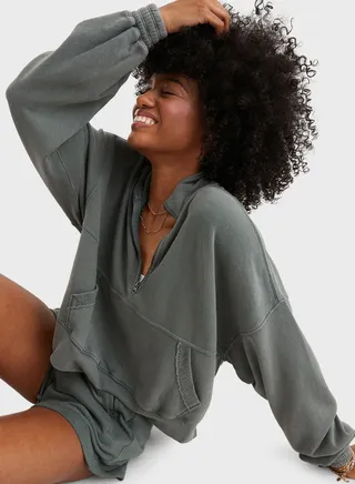 Zip Detail Sweatshirt