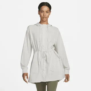 Nike Women's Dri-FIT Bliss Luxe Anorak Jacket in Grey