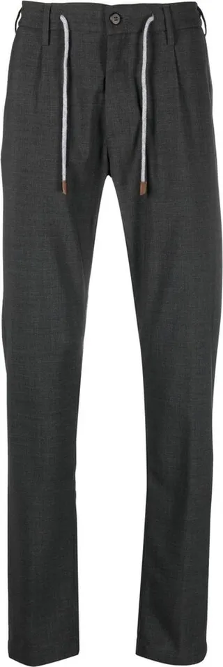 Straight-Leg Wool Trousers