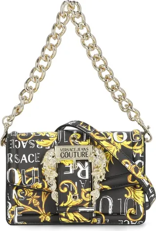 Shoulder Bag With Baroque Print