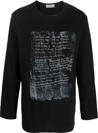 graphic print long-sleeve T-shirt