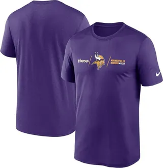 Men's Nike Purple Minnesota Vikings Horizontal Lockup Legend T-shirt