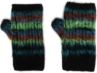 Striped Fingerless Gloves