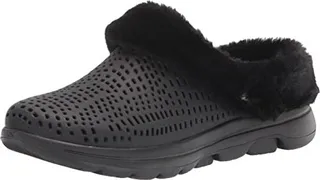 Skechers Women's Foamies Gowalk 5 Tonal Faux Fur Clog