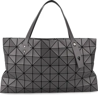 Geometric Patterned Zipped Tote Bag