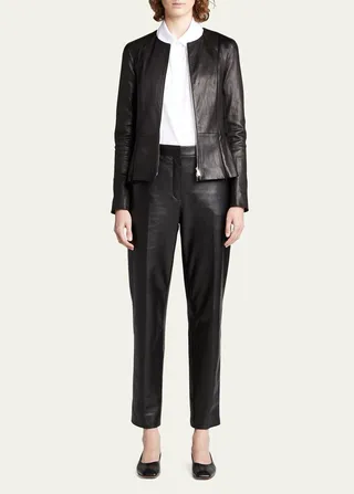 Becker Cropped Leather Pants