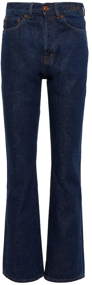 High-rise bootcut jeans
