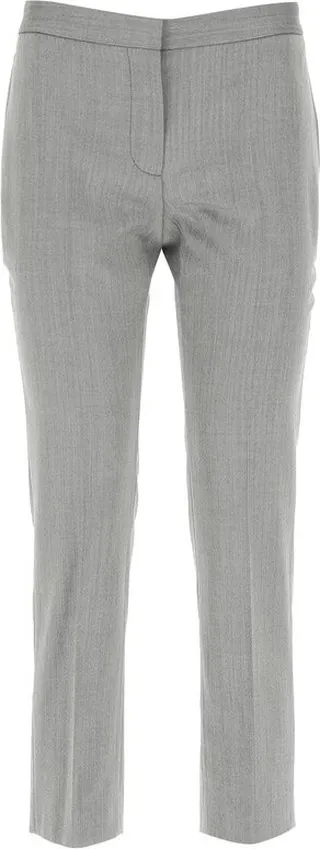 Alexander McQueen Chevron Cropped Trousers