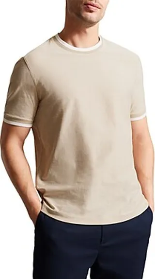 Ted Baker Bowker Regular Fit Cotton Textured Tee