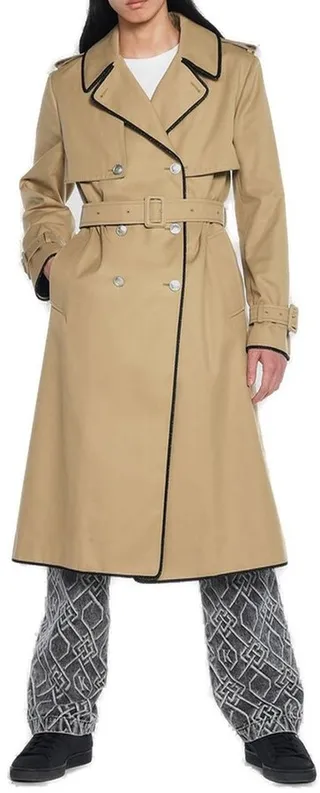 Koché Double-Breasted Belted Trench Coat