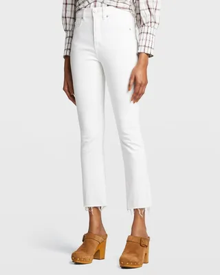 Carly Kick Flare Jeans with Raw Hem