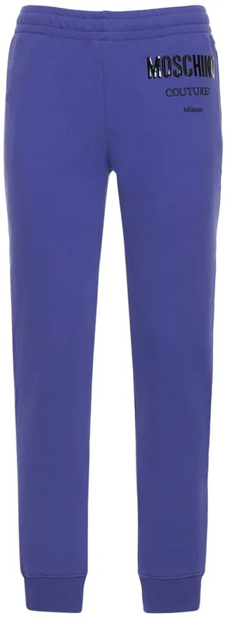 Logo cotton jersey sweatpants