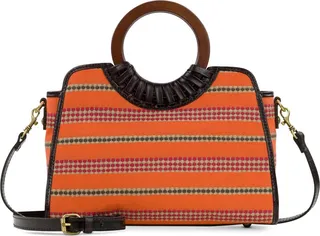 Patricia Nash Lyon Medium Round Handle Satchel Crossbody
