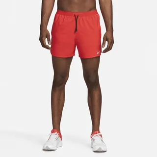 Nike Men's Stride Dri-FIT 5" Brief-Lined Running Shorts in Red