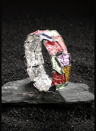 Silver Plated Designer Party Wear Bracelet For Women