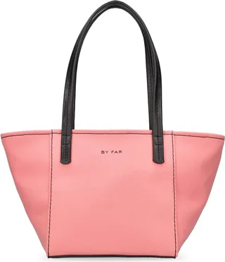 Bar canvas & nappa leather tote bag