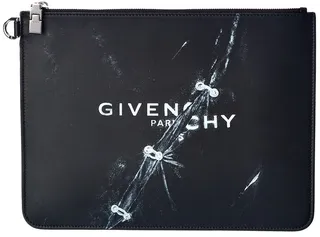 Givenchy Tromphe L'oeil Large Leather Pouch
