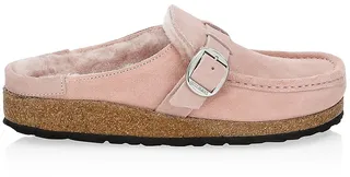 Buckley Shearling-Lined Suede Clogs