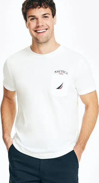 Big & Tall Sustainably Crafted Yacht Club Pocket Graphic T-Shirt